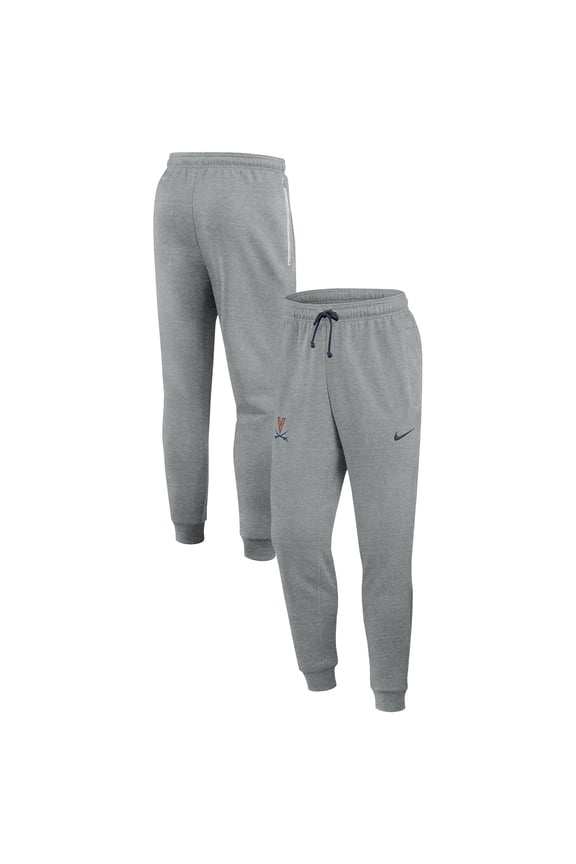 Men's Nike Heather Gray Virginia Cavaliers Basketball Practice Dri-FIT Taper Sweatpants