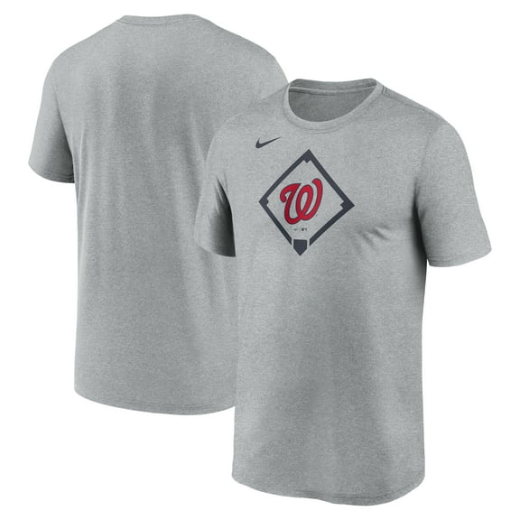 Men's Nike Heather Gray Washington Nationals Icon Legend Dri-FIT T-Shirt