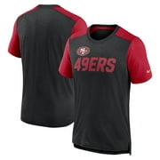 Men's Nike Heathered Black San Francisco 49ers Color Block Team Name T-Shirt