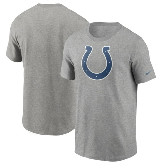 Men's Nike Heather Gray Indianapolis Colts Primetime Logo Essential T-Shirt