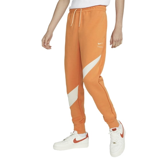 Men's Nike Hot Curry/Pearl White Sportswear Swoosh Tech Fleece Pants - 3XL