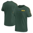 thumbnail image 1 of Men's Nike Hunter Green Green Bay Packers 2024 Sideline Coach UV Performance T-Shirt, 1 of 3