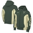 thumbnail image 1 of Men's Nike Hunter Green Milwaukee Bucks 2023/24 Authentic Showtime Full-Zip Hoodie, 1 of 3