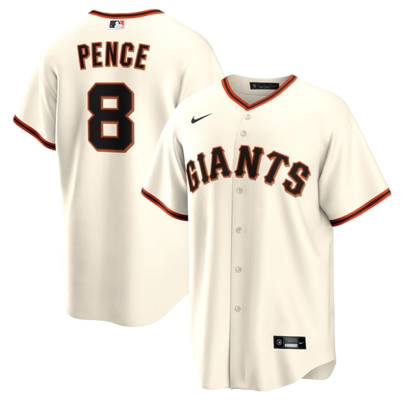 Men's Nike Hunter Pence Cream San Francisco Giants Home Retired Player Replica Jersey