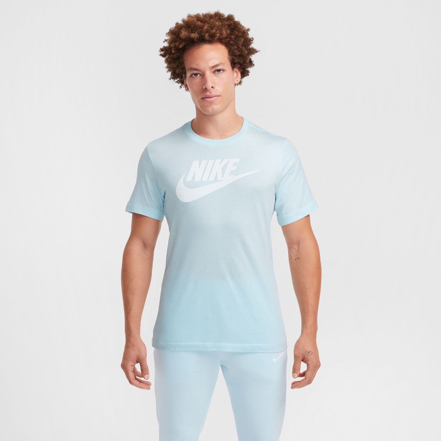 Men's Nike Icon Futura Tee Color: Jade Horizon Size: L - Walmart.com