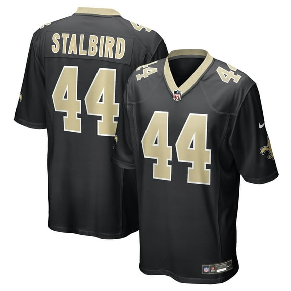 Men's Nike Isaiah Stalbird  Black New Orleans Saints Team Game Jersey