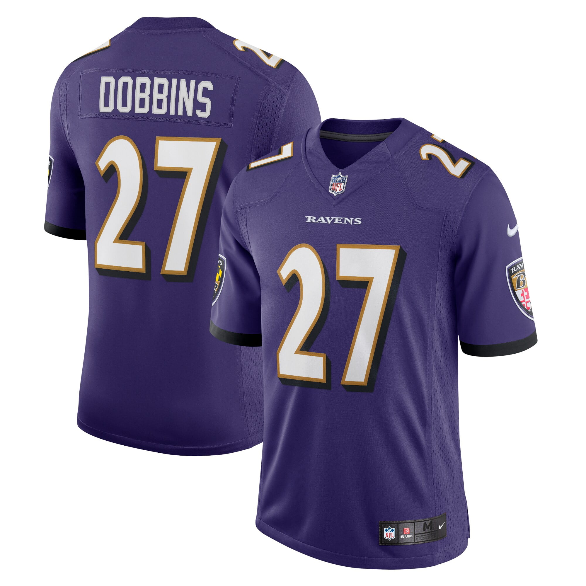 Men's Nike Dobbins Purple Baltimore Ravens Vapor Limited