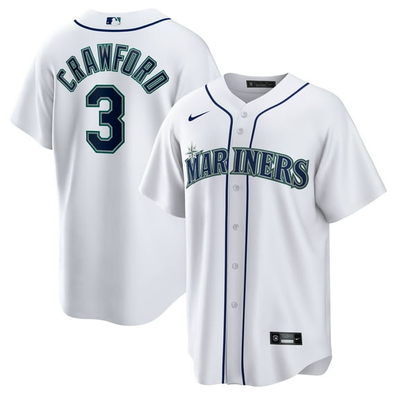 Men's Nike JP Crawford White Seattle Mariners Home Replica Jersey