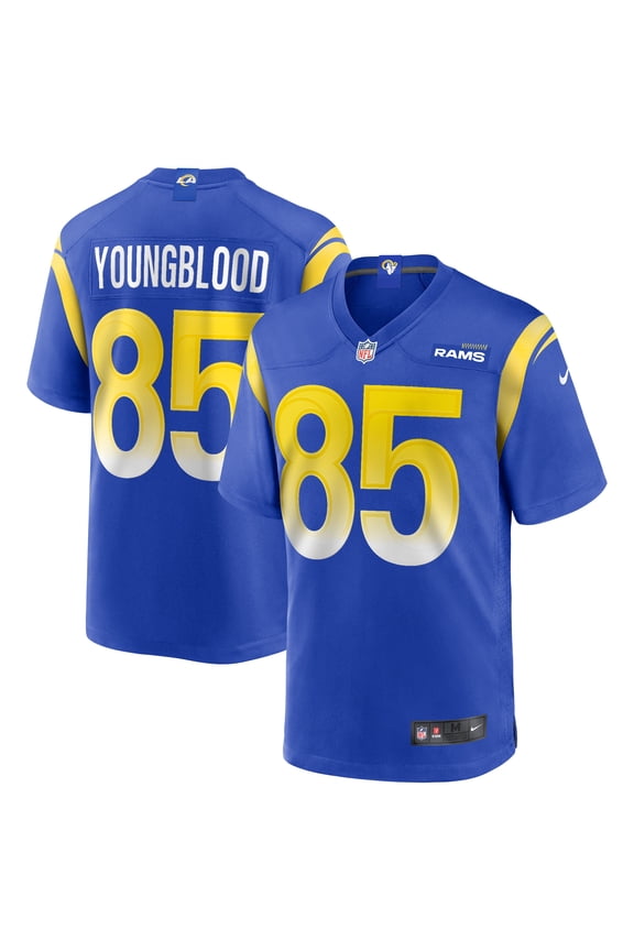 Men's Nike Jack Youngblood Royal Los Angeles Rams Game Retired Player Jersey
