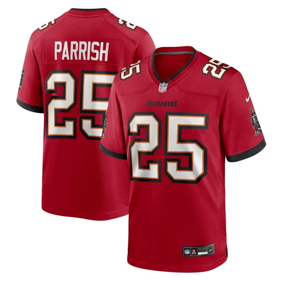 Men's Nike Jacob Parrish  Red Tampa Bay Buccaneers Team Game Jersey