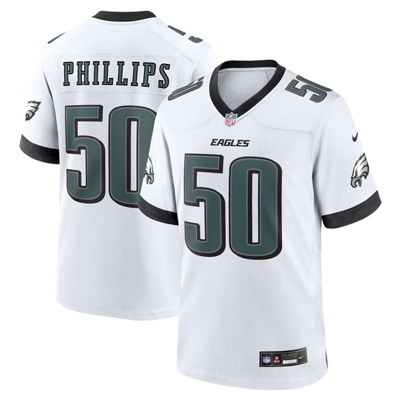 Men's Nike Jaelan Phillips  White Philadelphia Eagles  Game Jersey