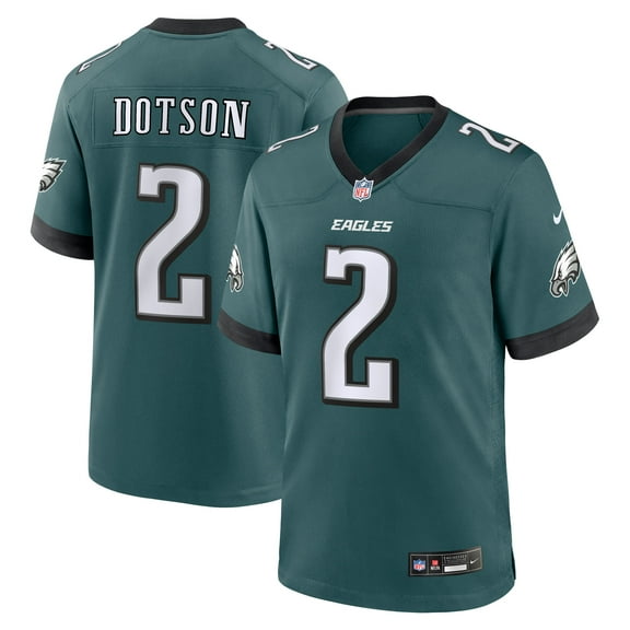 Men's Nike Jahan Dotson Midnight Green Philadelphia Eagles Team Game Jersey