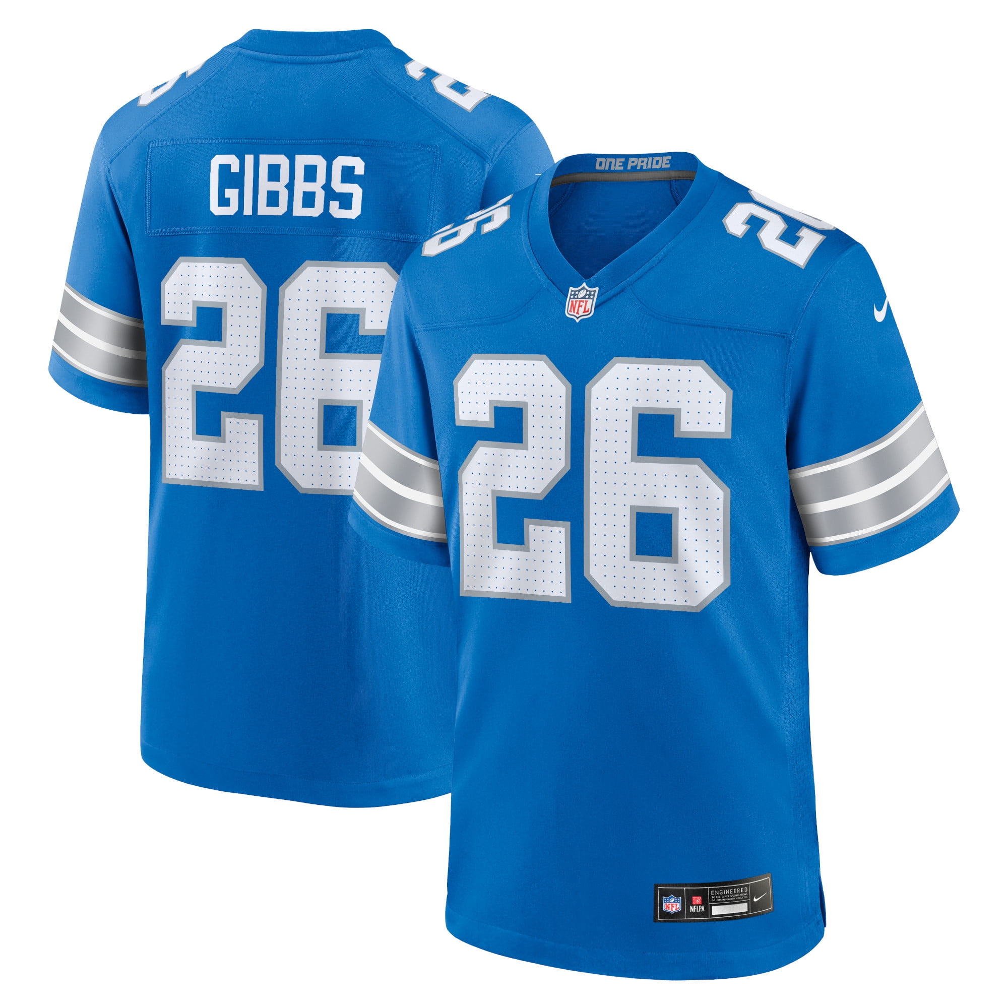 Men's Nike Jahmyr Gibbs Blue Detroit Lions Game Jersey - Walmart.com