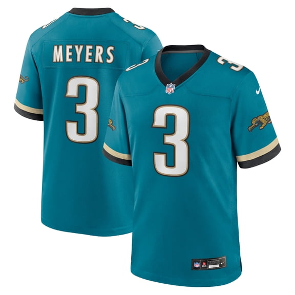 Men's Nike Jakobi Meyers Teal Jacksonville Jaguars Alternate 2 Prowler Throwback Game Jersey