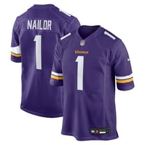 Men's Nike Jalen Nailor Purple Minnesota Vikings Team Game Jersey
