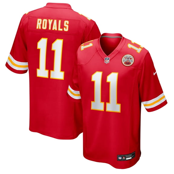Men's Nike Jalen Royals  Red Kansas City Chiefs Team Game Jersey