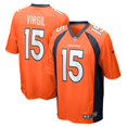 thumbnail image 1 of Men's Nike Jalen Virgil Orange Denver Broncos Game Player Jersey, 1 of 3