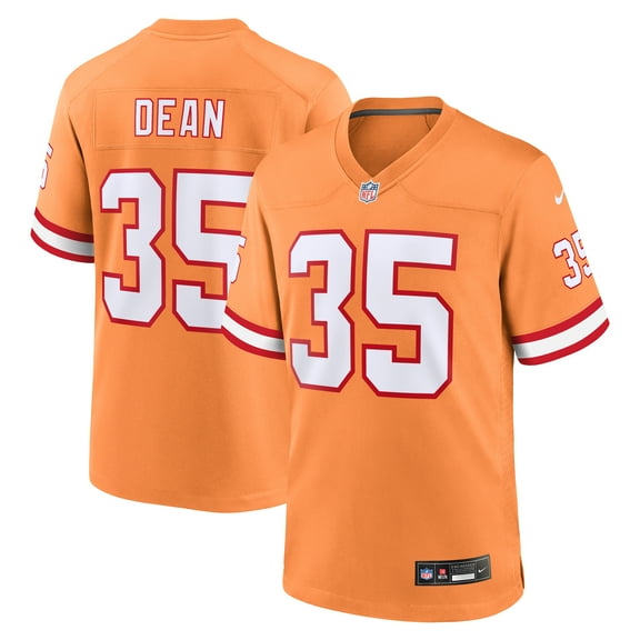Men's Nike Jamel Dean Orange Tampa Bay Buccaneers Alternate Game Jersey