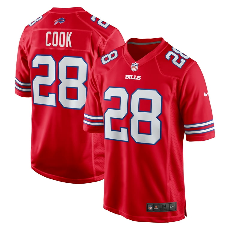 Men s Nike James Cook Red Buffalo Bills Alternate Game Jersey Walmart