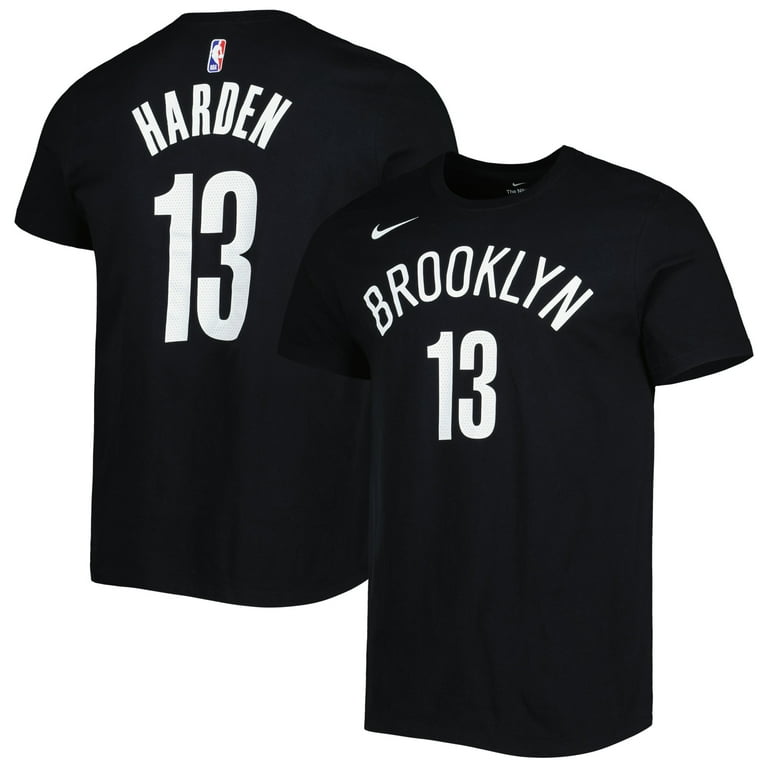 Men's Nike James Harden Black Brooklyn Nets Diamond Icon Name