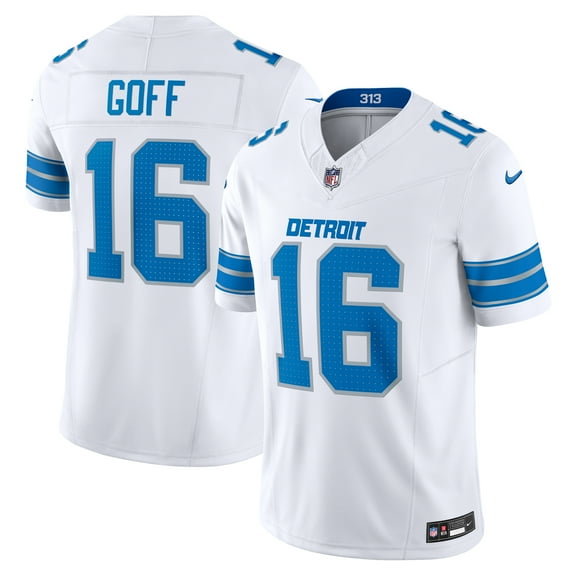 Men's Nike Jared Goff White Detroit Lions Vapor F.U.S.E. Limited Jersey