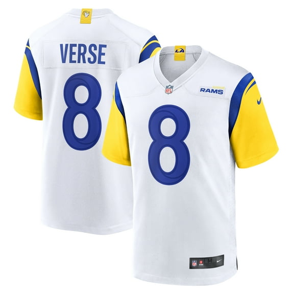 Men's Nike Jared Verse White Los Angeles Rams Game Jersey