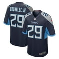 thumbnail image 1 of Men's Nike Jarvis Brownlee Jr.  Navy Tennessee Titans  Game Jersey, 1 of 6