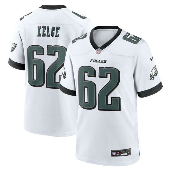 Men's Nike Jason Kelce White Philadelphia Eagles White Game Jersey