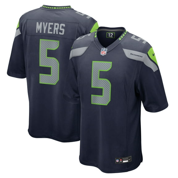 Men's Nike Jason Myers  College Navy Seattle Seahawks  Game Jersey