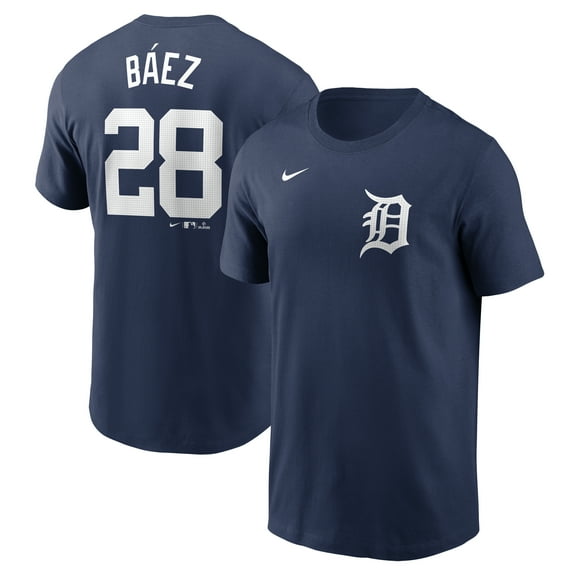 Men's Nike Javier B-ez Navy Detroit Tigers Fuse Name & Number T-Shirt