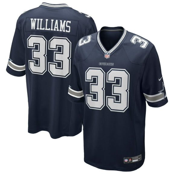 Men's Nike Javonte Williams Navy Dallas Cowboys Team Game Jersey