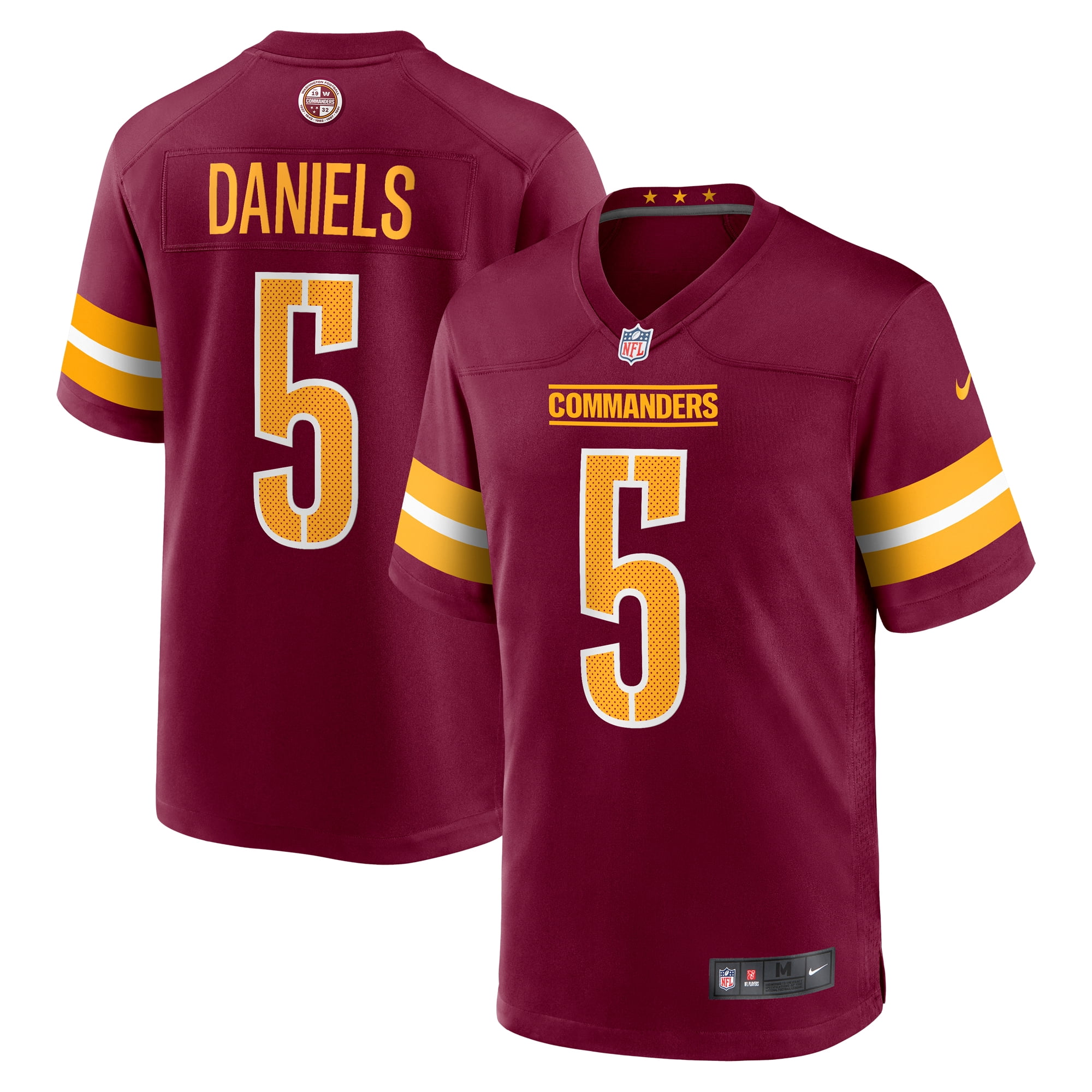 Men s Nike Jayden Daniels Burgundy Washington Commanders Player Game Jersey Walmart