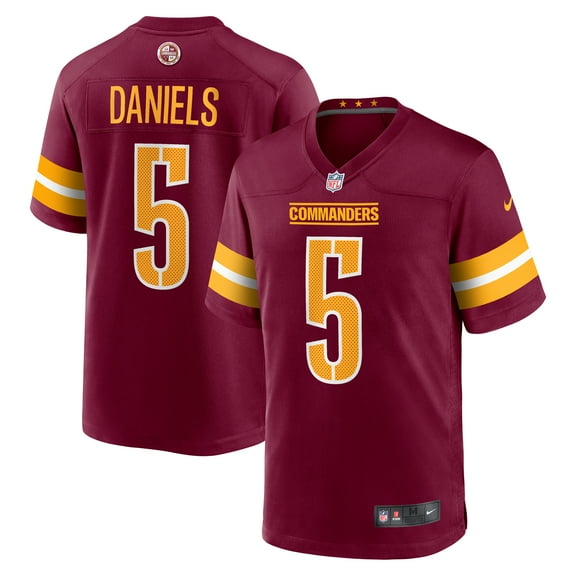 Men's Nike Jayden Daniels Burgundy Washington Commanders  Player Game Jersey