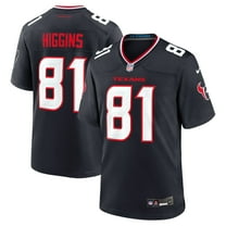 Men's Nike Jayden Higgins Navy Houston Texans Game Jersey