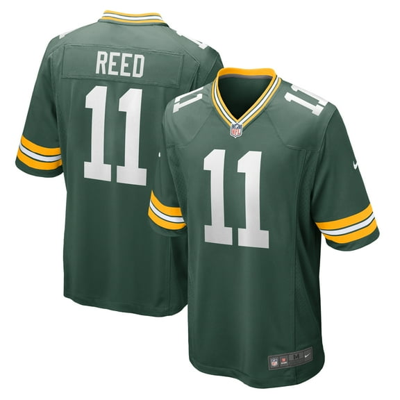 Men's Nike Jayden Reed Green Green Bay Packers Game Jersey