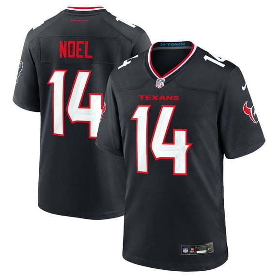 Men's Nike Jaylin Noel  Navy Houston Texans Team Game Jersey
