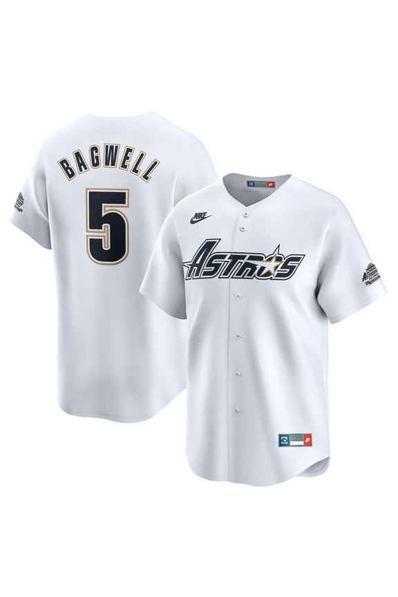 Men's Nike Jeff Bagwell White Houston Astros Throwback Cooperstown Collection Limited Jersey