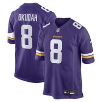 Men's Nike Jeff Okudah Purple Minnesota Vikings Team Game Jersey