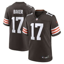 Men's Nike Jerome Baker Brown Cleveland Browns Team Game Jersey