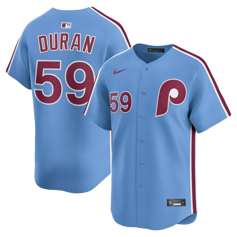 Men's Nike Jhoan Duran Light Blue Philadelphia Phillies Alternate