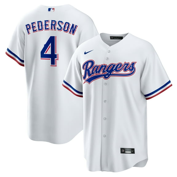 Men's Nike Joc Pederson White Texas Rangers Home Replica Jersey