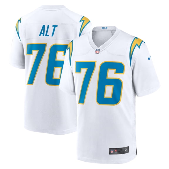 Men's Nike Joe Alt White Los Angeles Chargers Player Game Jersey