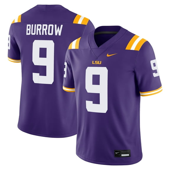 Men's Nike Joe Burrow Purple LSU Tigers-Alumni Game Jersey