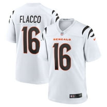 Men's Nike Joe Flacco White Cincinnati Bengals Game Jersey