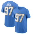 thumbnail image 1 of Men's Nike Joey Bosa Powder Blue Los Angeles Chargers Name & Number T-Shirt, 1 of 3