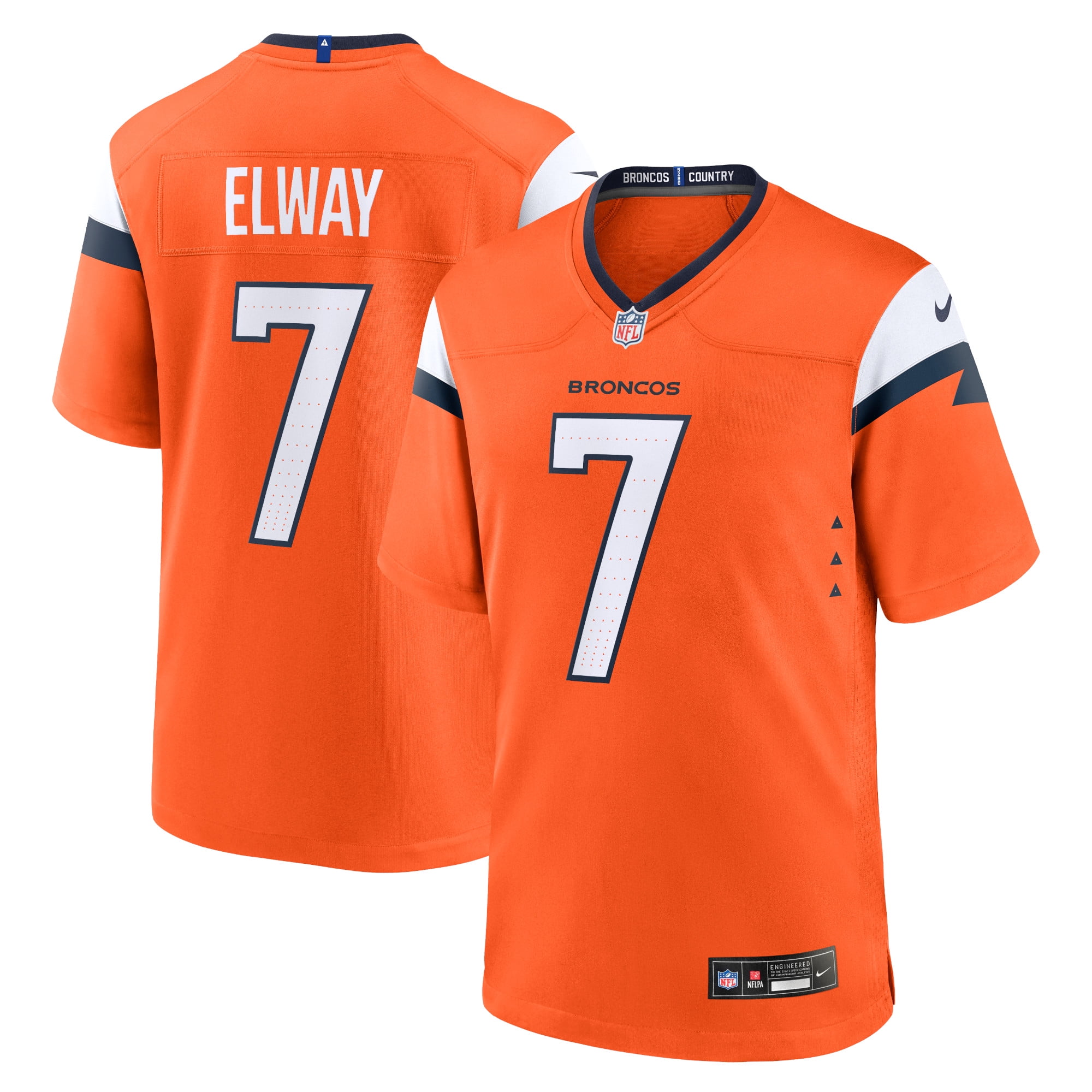 Men s Nike John Elway Orange Denver Broncos Retired Player Game Jersey Walmart