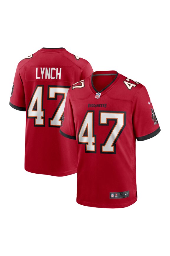 Men's Nike John Lynch Red Tampa Bay Buccaneers Retired Player Game Jersey