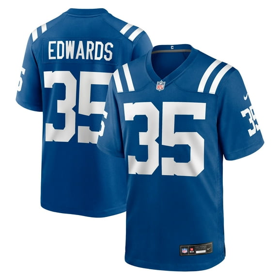 Men's Nike Johnathan Edwards  Royal Indianapolis Colts Team Game Jersey