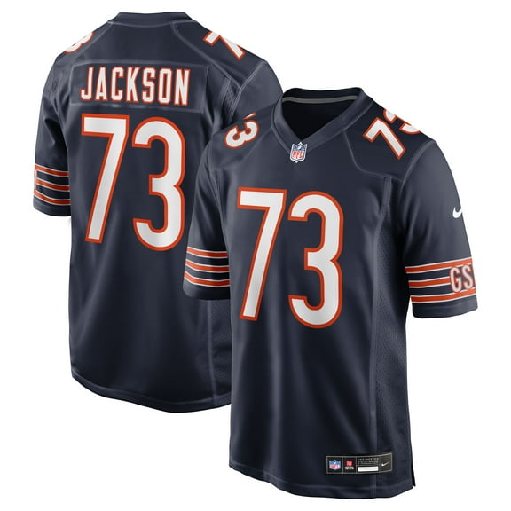 Men's Nike Jonah Jackson  Navy Chicago Bears Team Game Jersey