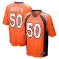 thumbnail image 1 of Men's Nike Jonas Griffith Orange Denver Broncos Game Jersey, 1 of 3